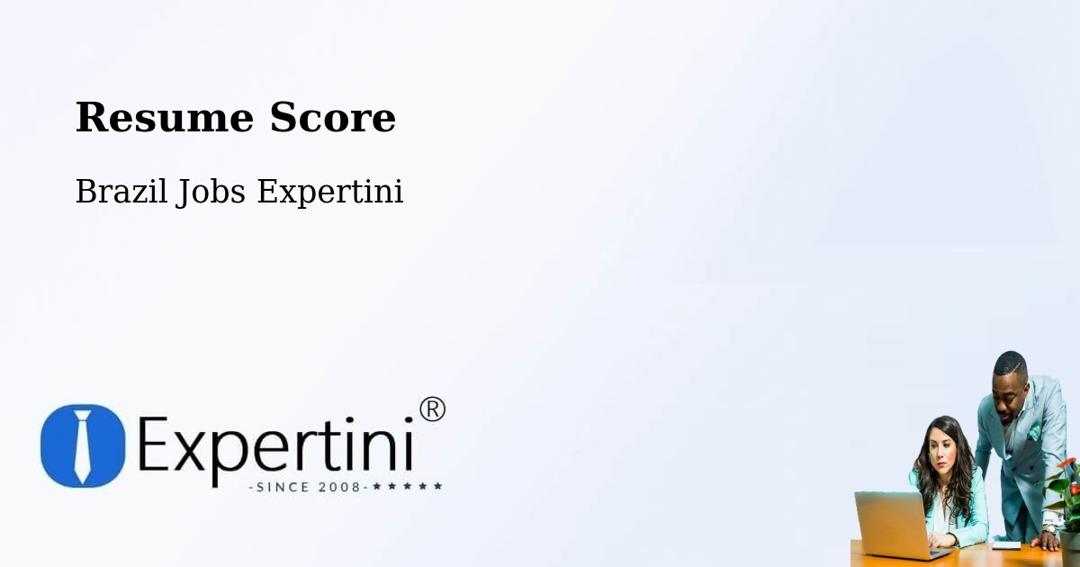 Resume Score & Job Description Match Tool – Corumbá - Brazil Jobs Expertini